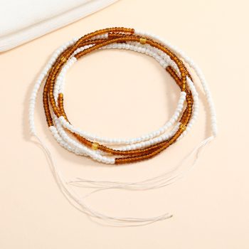 Simple and versatile collision bead beach body chain